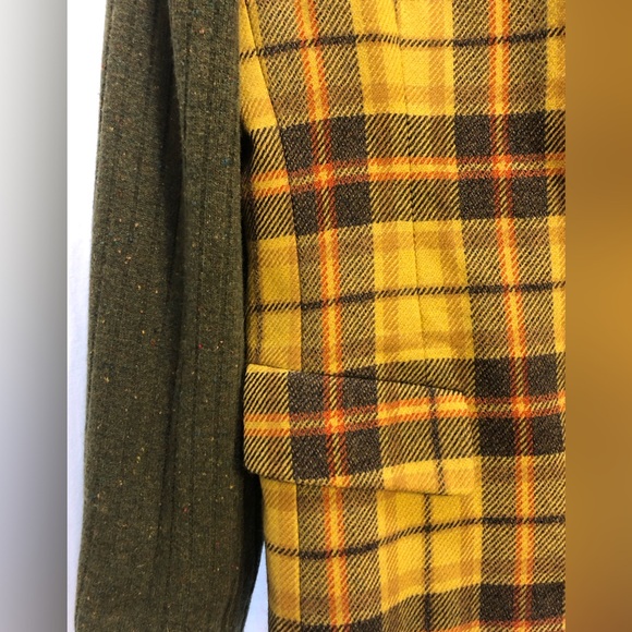 Burberry’s London Plaid 100% Wool Sweater Blazer Jacket Sz 12 - Picture 4 of 6